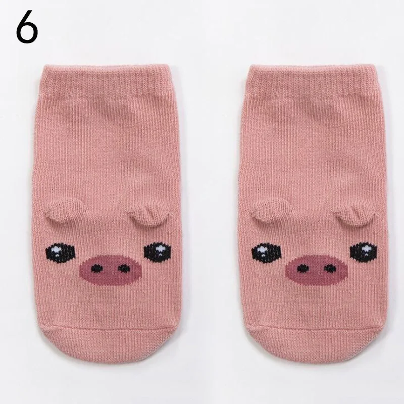 Новая детская одежда из хлопка Носки мультфильм детские тапочки Нескользящие Носки для малышей