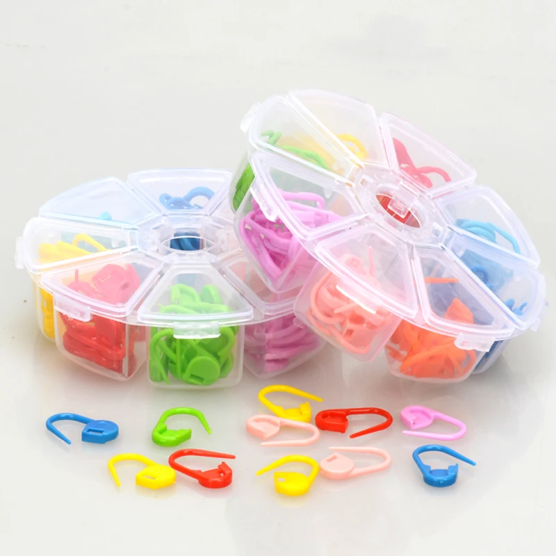 80pcs/set Colorful plastic stitch markers for crochet Knitting Crochet