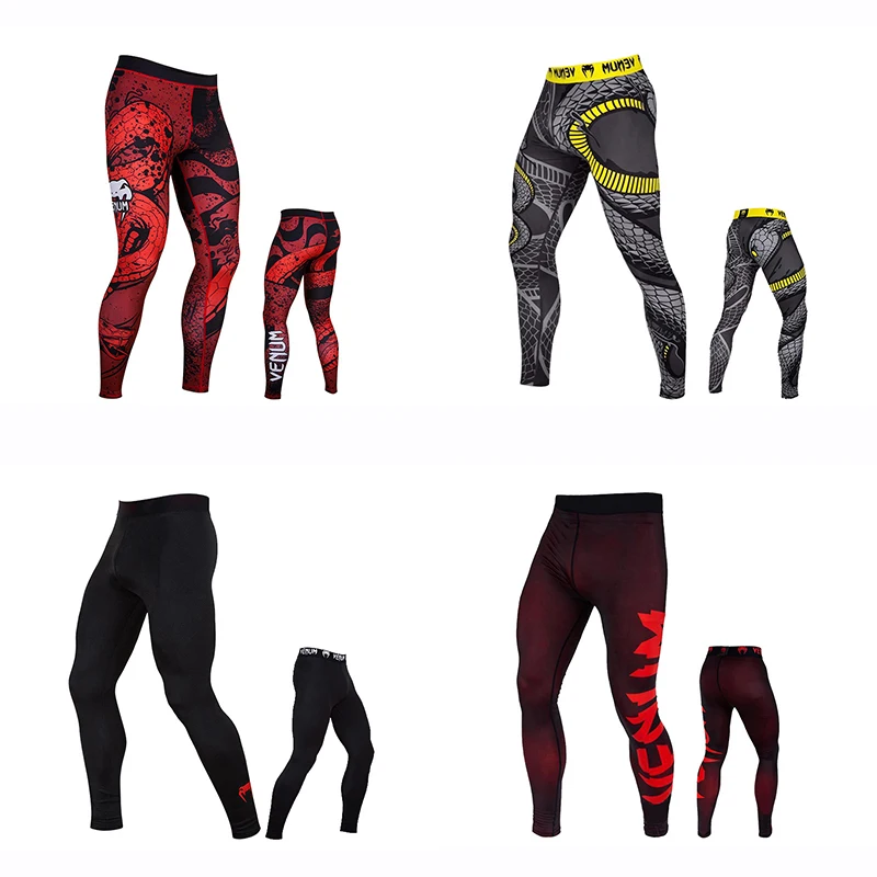 

2019 Boxing Rashguard MMA Pants Sublimated Printed Muay Thai Bjj Breathable Fitness Tights Boxeo MMA JIU JITSU Rash Guard Pant