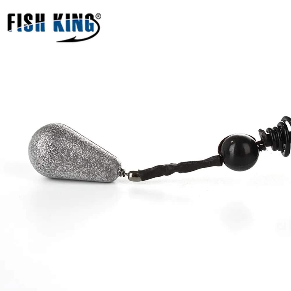 FISH KING 1 шт. длина 62 см два крючка клетка приманка медная ловушка держатель корзины-кормушки свинцовые грузила рыболовные снасти для кормушки карпа