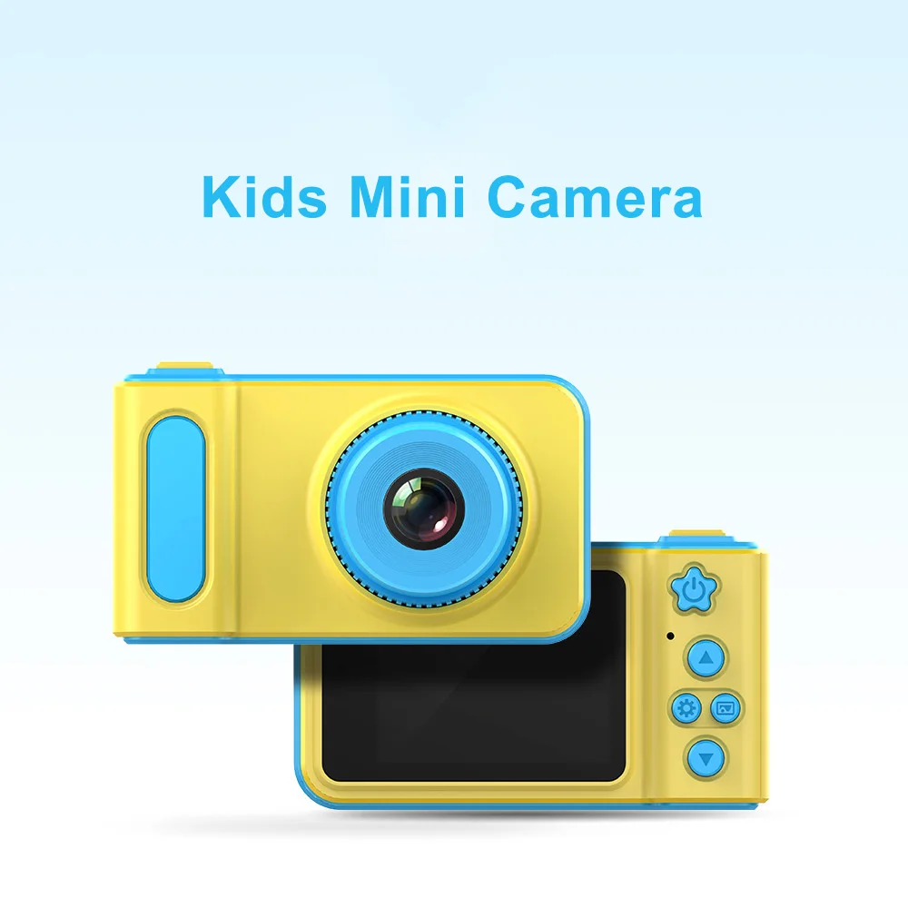 Andoer Мини цифровой Камера 2 дюймов с милым рисунком Камера детей подарок на день рождения 1080P для Камера