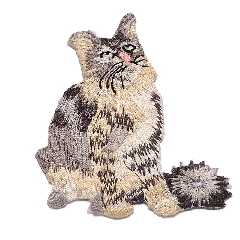 Cat Patches For clothes Iron On Embroidered Appliques DIY Apparel