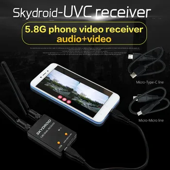 UVC Dual Antenna Control Receiver OTG 5.8G 150CH Full Channel FPV Receiver WAudio For Android Smartphone UVC Dual Antenna Control Receiver OTG 5.8G 150CH Full Channel FPV Receiver WAudio For Android Smartphone