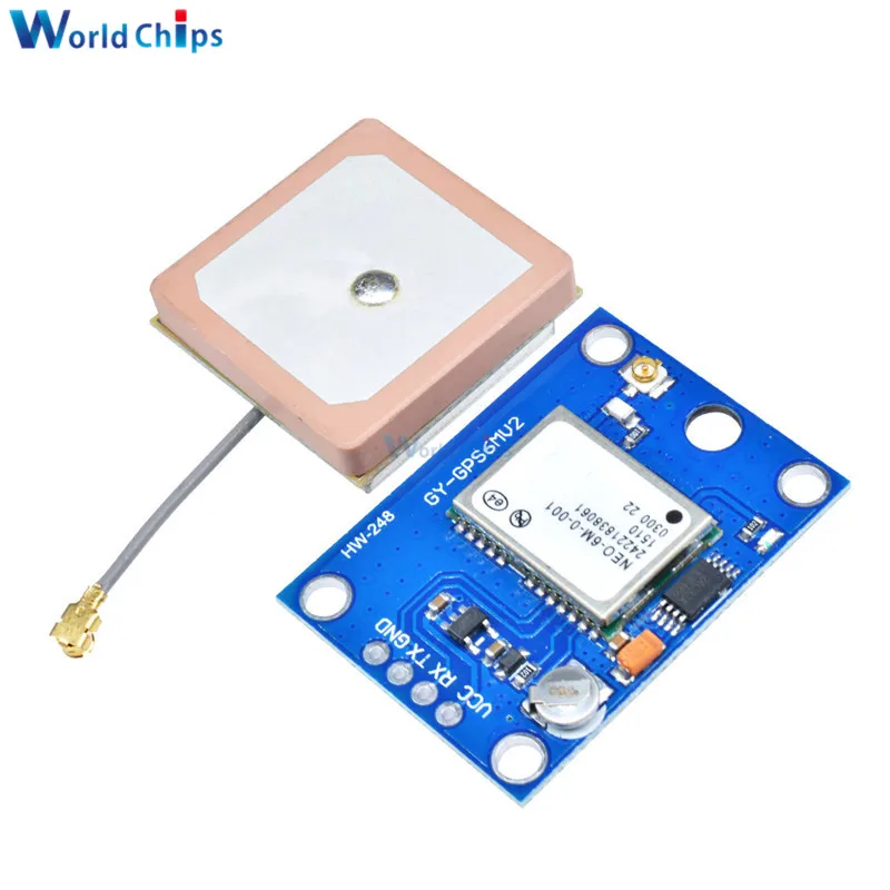 

GY-NEO6MV2 NEO-6M NEO 6M GPS Module NEO6MV2 With Flight Control Controller EEPROM MWC APM2.5 Board Wireless Large Antenna