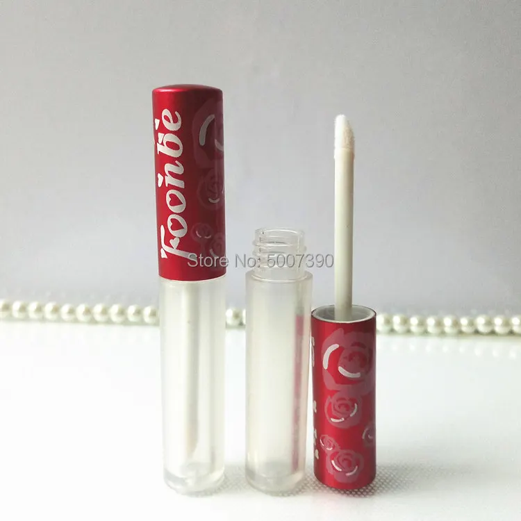 

10/30/50pcs 4ml Matted Empty Lip Gloss Tube Lip Balm Bottle Brush Container Mini Refillable Bottle Lipgloss Lipstick Tube