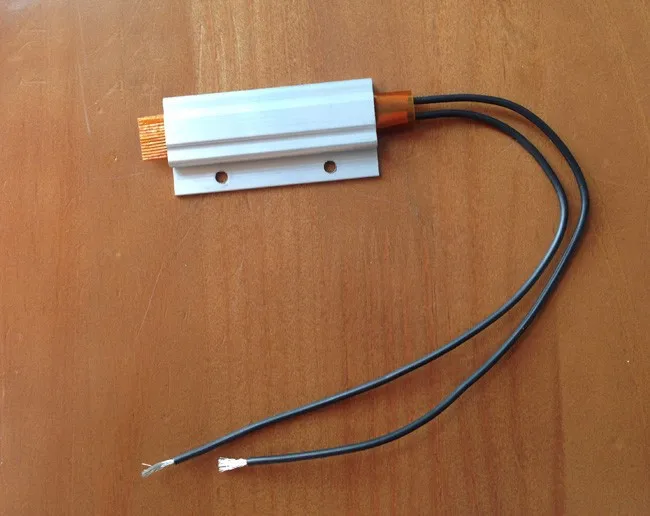 

2pcs 12V 60C Thermostat PTC aluminum heating with Mounting hole for mini instrument Surface-insulated