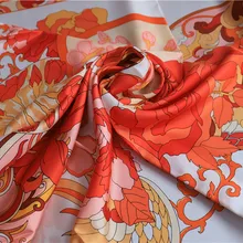 Чистый шелковая саржа шелк высокого качества ткань для шарфа ткань для одежды и рукоделия шеи ткань для шарфа