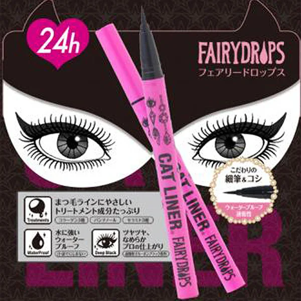 F40 Japan FAIRYDROPS Cat Liner Eyeliner 24Hrs Waterproof Long Lasting