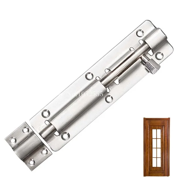 High Quality 4pcs 4inch locker wooden door bolt stainless steel latch