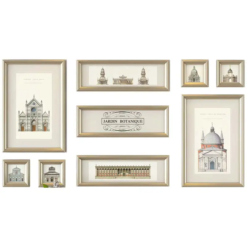 

Creative Wall Photo Frame Picture Modern Minimalist Wall Photo Frame Ornaments Home Decorations Furnishings Accessories 162*84cm