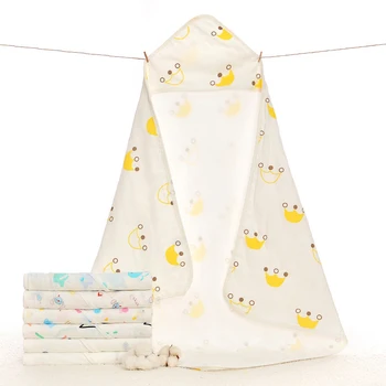 

Baby Blankets Newborn Muslin Swaddle Wrap 100% Cotton Four Layers Of Gauze Print Baby Decke Infant Toddler Quilt Monthly Blanket