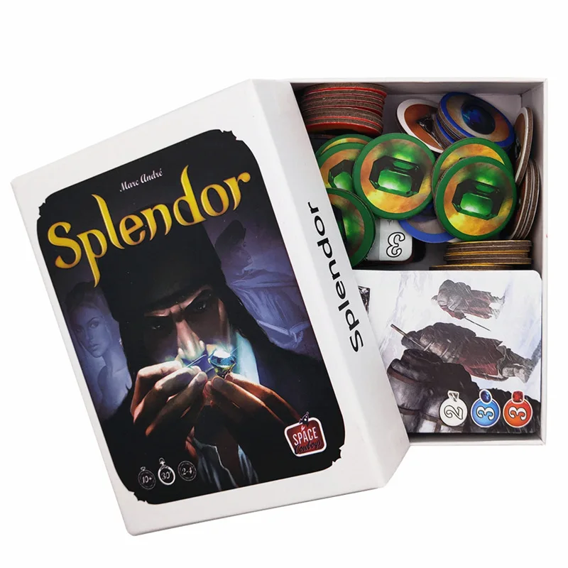 Полная английская версия Splendor настольная игра картонная коробка вложения и оплаты Семейные игральные карты