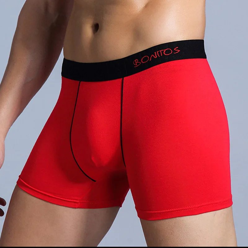 Трусы мужские боксеры мужские трусы мужские хлопок men underwear men boxer насадка на член мужское нижнее белье man underwear Men underpants Calvin шорты мужские стринги мужское белье плед мошонка mans under wear - Цвет: B2 Red