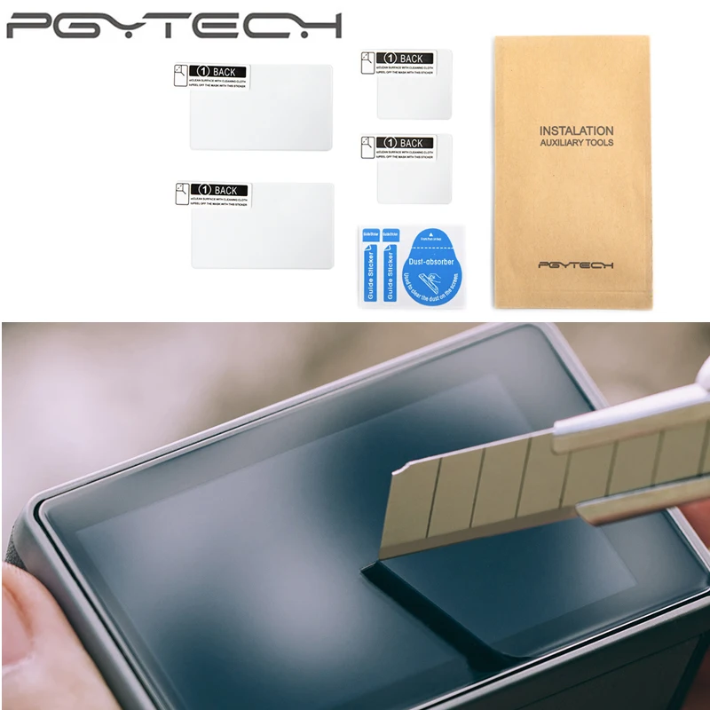 

PGYTECH Osmo Action Tempered Glass Film Full Cover Screen Protector Glass HD Anti-scratch For DJI OSMO Action Camera Accessories