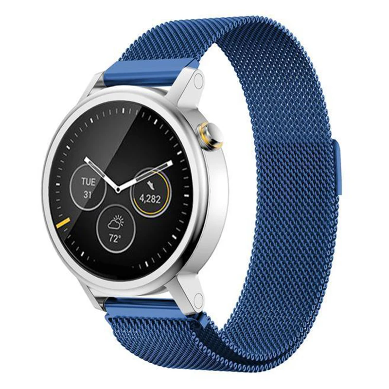 

Milanese Magnetic Loop Stainless Steel Band For MOTO 360 2nd Smart Watch Blue 42MM