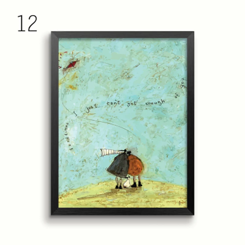 Абстрактная Картина на холсте Happy family Love, винтажные плакаты, принты в скандинавском стиле, настенные художественные картины для спальни, домашний декор - Цвет: 12