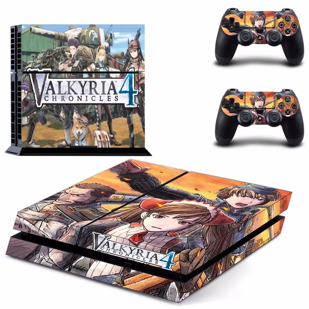 Игра Valkyria Chronicles 4 PS4 кожи Стикеры наклейка для sony Игровые приставки 4 консоли и 2 контроллеры PS4 скины Стикеры винил