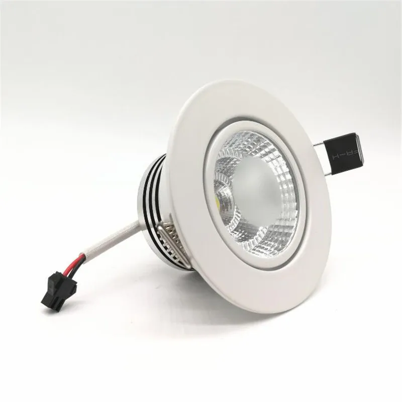 Оптом! COB 10 Вт Диммируемый светодиодный светильник светодиодный встраиваемый свет, с водонепроницаемым блоком питания