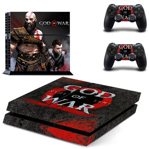 Игра God of War PS4 наклейка для кожи виниловая наклейка для sony Playstation 4 консоль и 2 контроллера PS4 наклейка для кожи - Цвет: GYTM1504