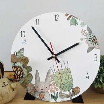 

Cartoon Clock Acrylic Creative Wall Clock Modern Design Kids Bedroom Silent Quartz Wall Clock Home Decor Christmas Gifts
