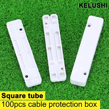 

Special wholesale drop cable protection box square tube heat shrink tubing to protect the fiber splice tray 100pcs/lots
