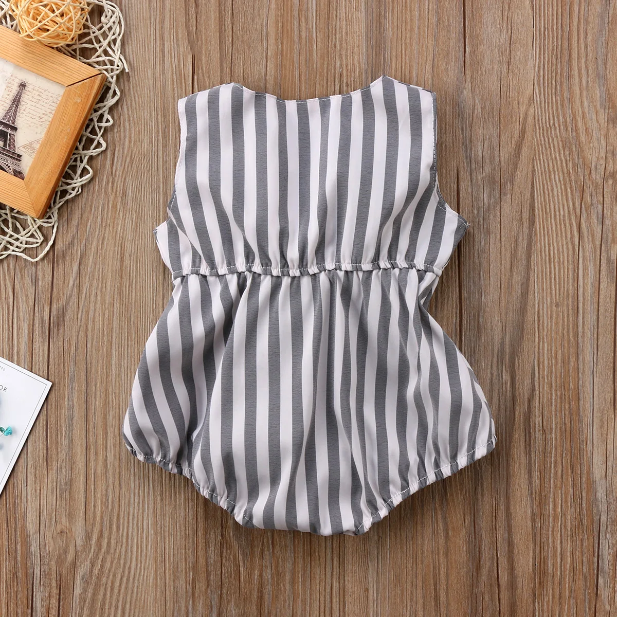 new Adorable Newborn Baby Girls Bow Stripes Jumpsuit Romper Clothes Outfits Summer Sunsuit Baby Clothing