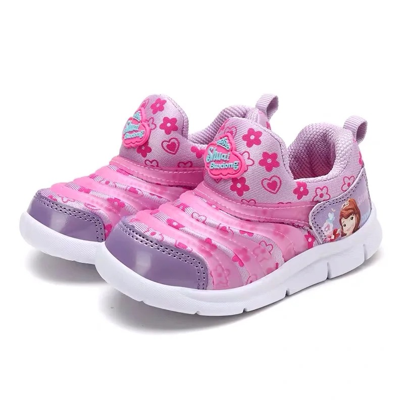 الربيع الخريف الفتيات رياضية الاطفال تزلج أحذية الأطفال الأزياء كاتربيلر حذاء طفل صوفيا الكرتون الأميرة 1 إلى 13 سنوات
