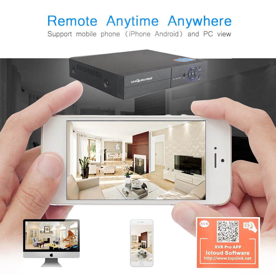 H.264 видеорегистратор AHD TVI CVI IP 5 в 1 1080N 4CH 8CH видеорекордер наблюдения DVR NVR для