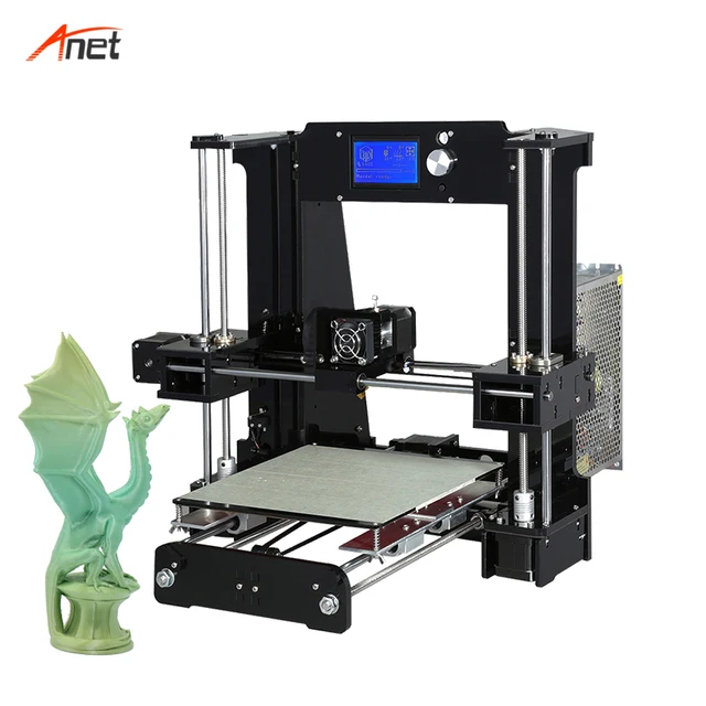 Special Price Anet A6 Easy Assemble Impresora 3D Big Size Reprap i3 DIY Printers With Hotbed Filament SD Card High Performance 3D Printer Kit