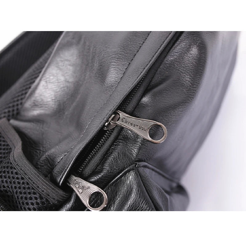  Three-Box Brand Men Backpacks PU Leather Vintage Large Male Laptop Bags Women Teenagers Student Sch