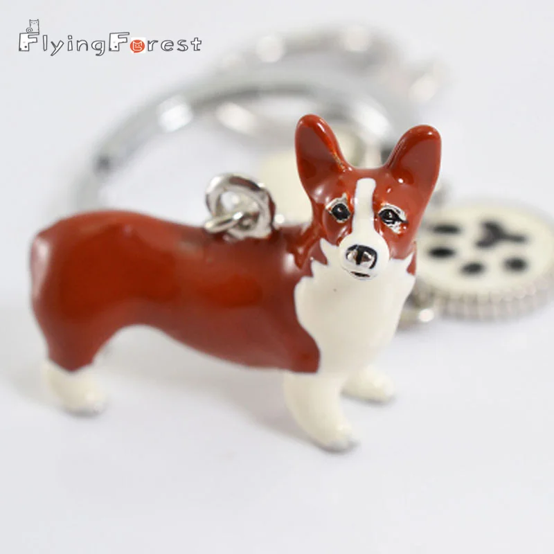 Брелок для ключей брелок на рюкзак 3D Pet ручная роспись собака ремесло милый