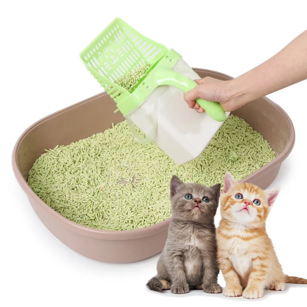 Полузакрытый портативный кошачий наполнитель набор инструментов для уборки кошачьего туалета совок для домашних животных, песочный очиститель для лопаты аксессуары для домашних животных