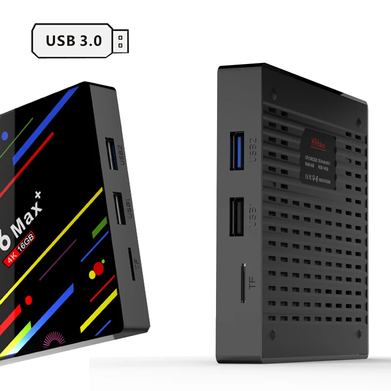 H96 Max Plus Android 8 1 ТВ приставка WiFi RK3328 Смарт android 2 ГБ + 16 Гб четырехъядерный 4 K