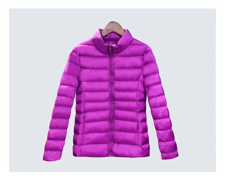Winter Short Coat Women 2018 New Light White Duck Down Jacket Slim Women Winter Jacket Portable Windproof Down Coat 14 Colors