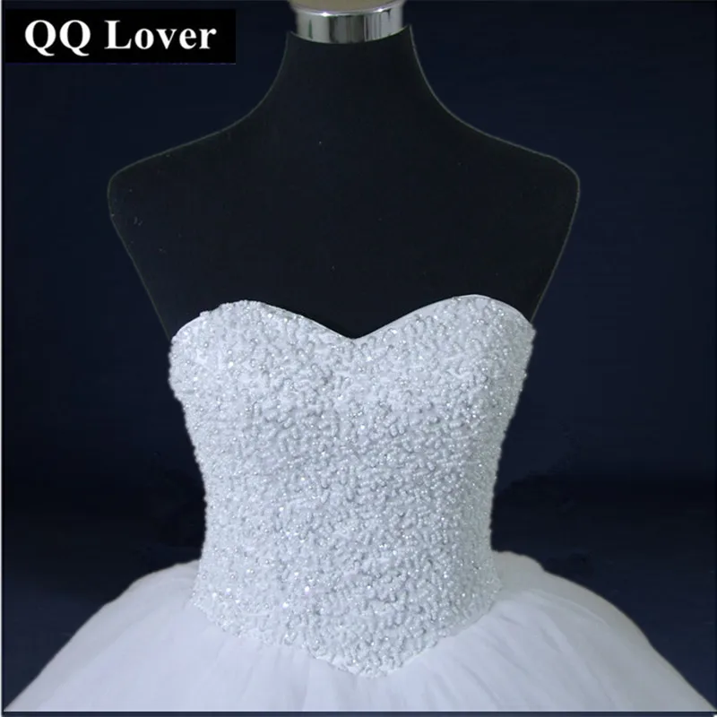 QQ Lover 2019 шикарное бальное платье с бусинами свадебное бесплатная доставка|vestido de