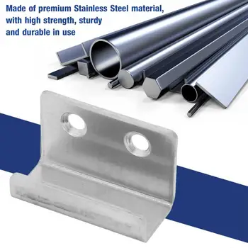 

mosquetones y enganches 20pcs Stainless Steel Ceramic Tile Display Wall Hooks Glass Wood Sample Display Wall Bracket hook and