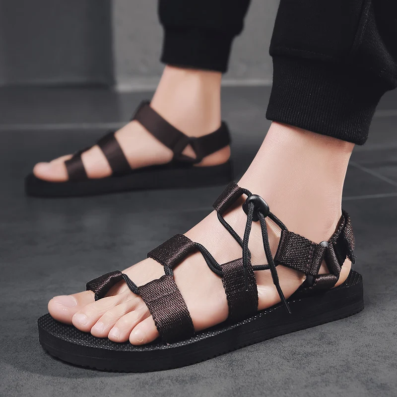 

Outdoor Sport Sandals Men Summer Open Toe Shoes 2019 Hiking Sneaker Beach Camouflage Breathable Fishing Trekking barefoot Shoes