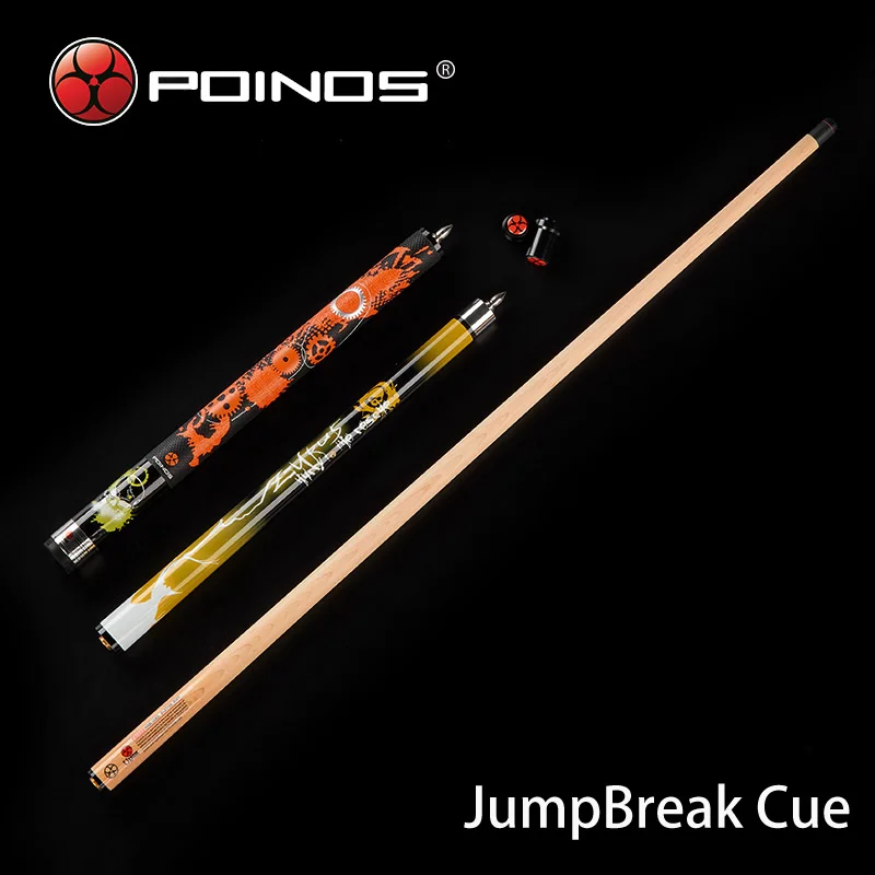 Made In China Poinos ZU Billiard Pool Cue Jump Break Stick Billiard 3PC 14MM Black Phenolic Tip Ferrule 19OZ Maple Shaft Made In China Poinos ZU Billiard Pool Cue Jump Break Stick Billiard 3PC 14MM Black Phenolic Tip Ferrule 19OZ Maple Shaft