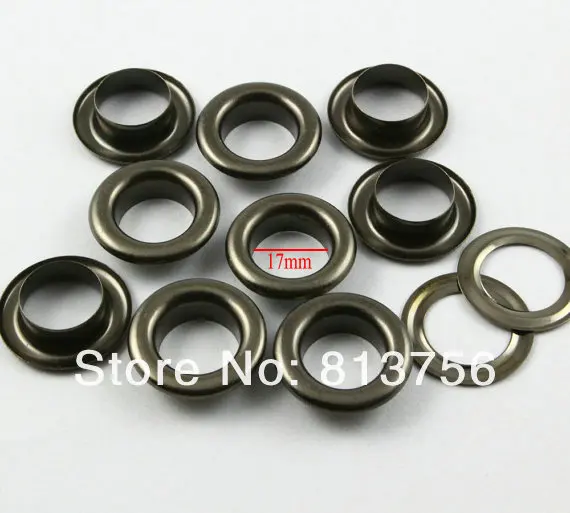 

1000Pcs 17mm Gunmetal Round Grommet Eyelet