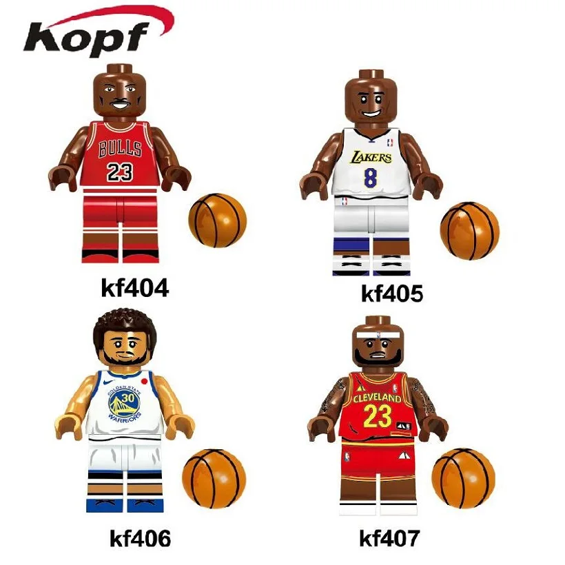 

Building Blocks Super Heroes NBA Professional Basketball Player Michael Jordan Stephen Curry Kobe Bryant Bricks Kids Gift Toys