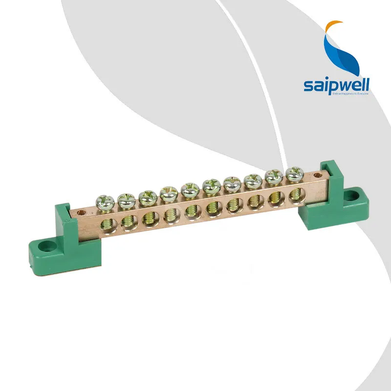 5pcs/lot,250V 450V Brass Screws Terminal Connect With Earth,10 Ways