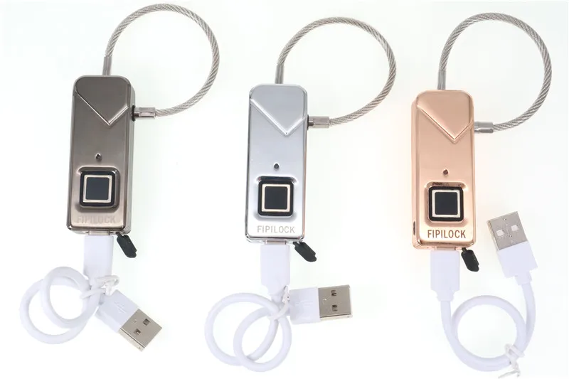 JIUSCAN отпечатков пальцев замок Водонепроницаемый Smart замка Hi-tech Keyless дверные замки с сплав цинка тела для дорожные сумки, багаж замки