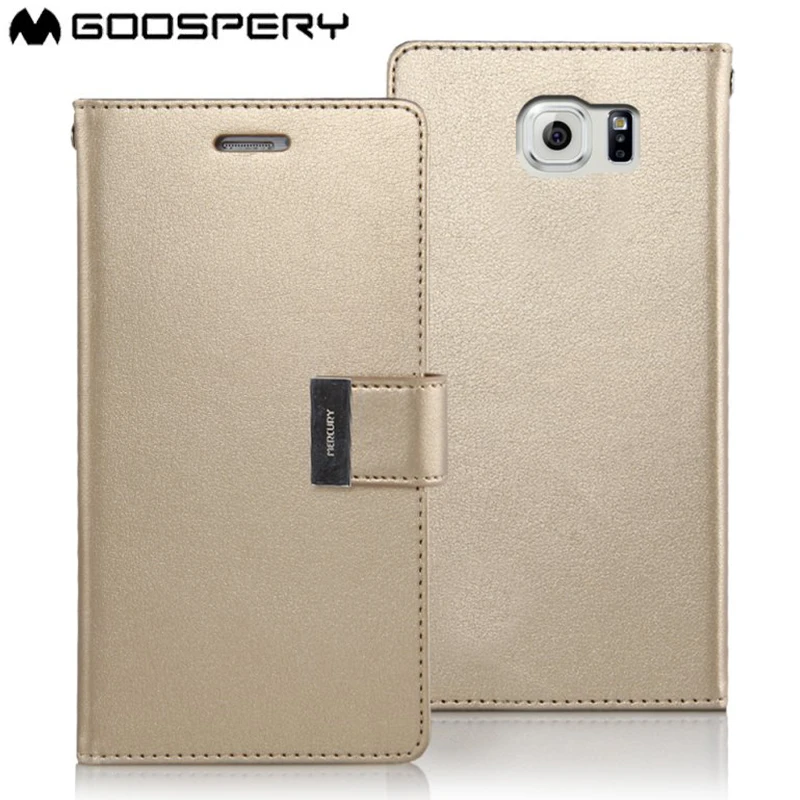

Genuine MERCURY Goospery Rich Diary Flip Case Wallet Cover for Samsung Galaxy S6 Edge