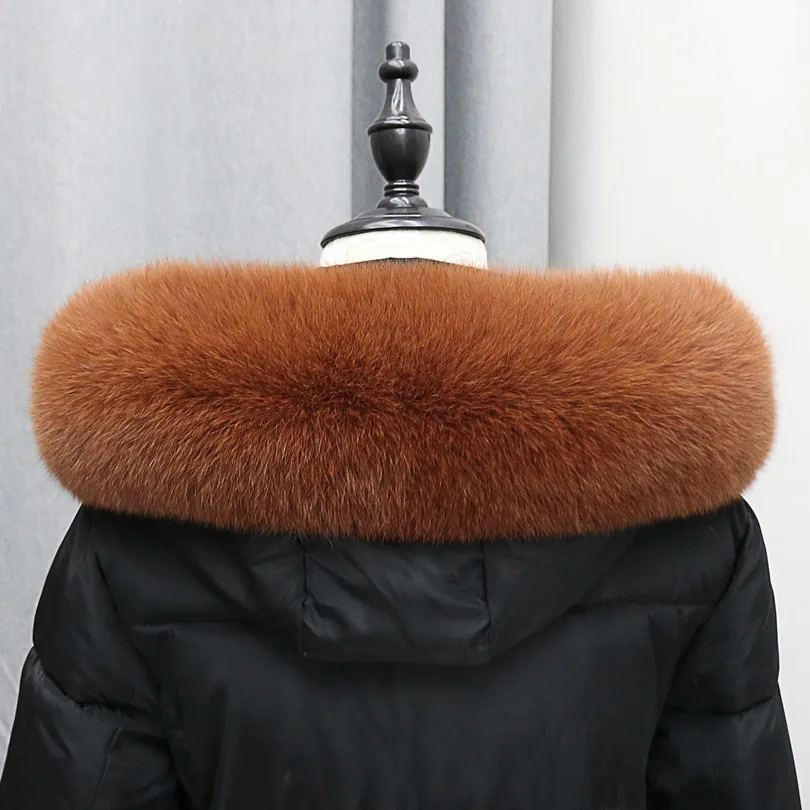 winter new fashion men and women models real fox raccoon fur collar cap collar