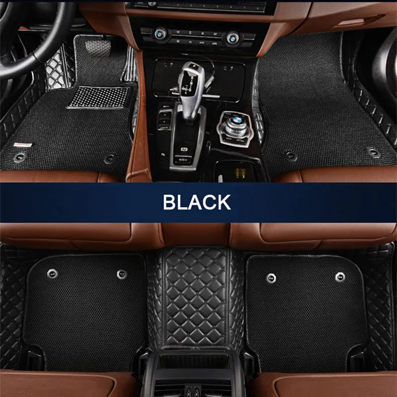 

3D honeycomb carpet forToyota hilux Navarre fit Ford ranger for Mazda BT50 for Mitsubishi Triton LC200 2layers of Car floor mats