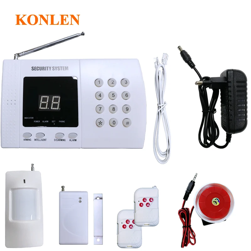 Konlen PSTN домашняя система охранной сигнализации Alarma автоматический циферблат