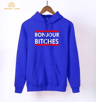 

HAMPSON LANQE Bonjour Bad Girls Funny Women Hoodies 2020 Spring Autumn Punk Hip Hop Sweatshirt Harajuku Hooded Adult Streetwear
