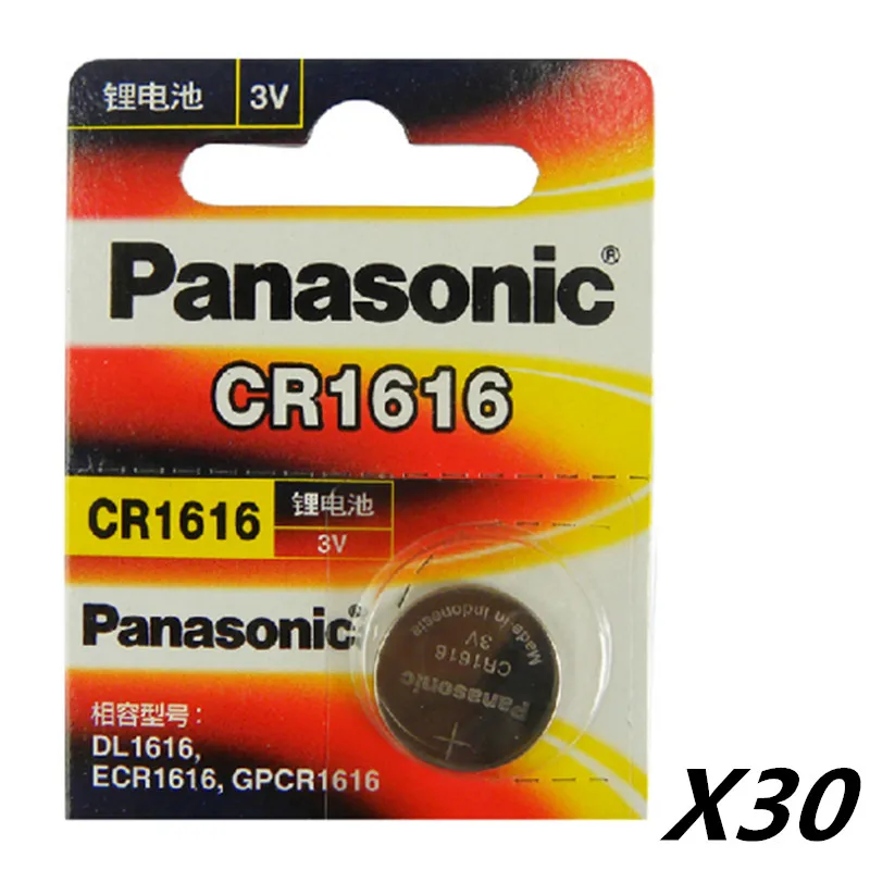 Buy 30 x Panasonic CR1616 Button Cell Coin Batteries
