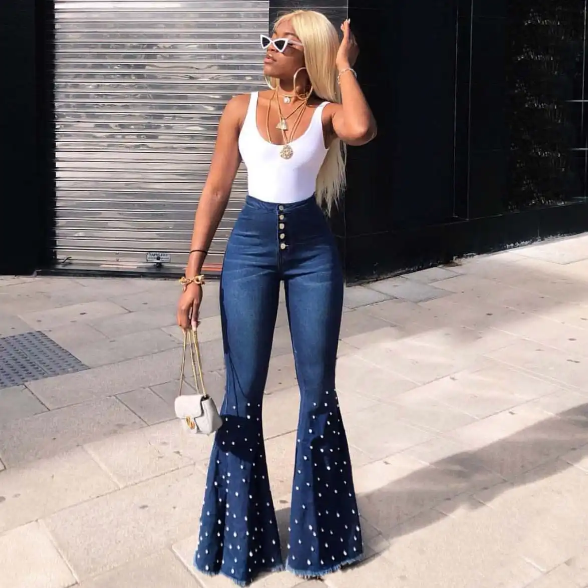 wide flare pants