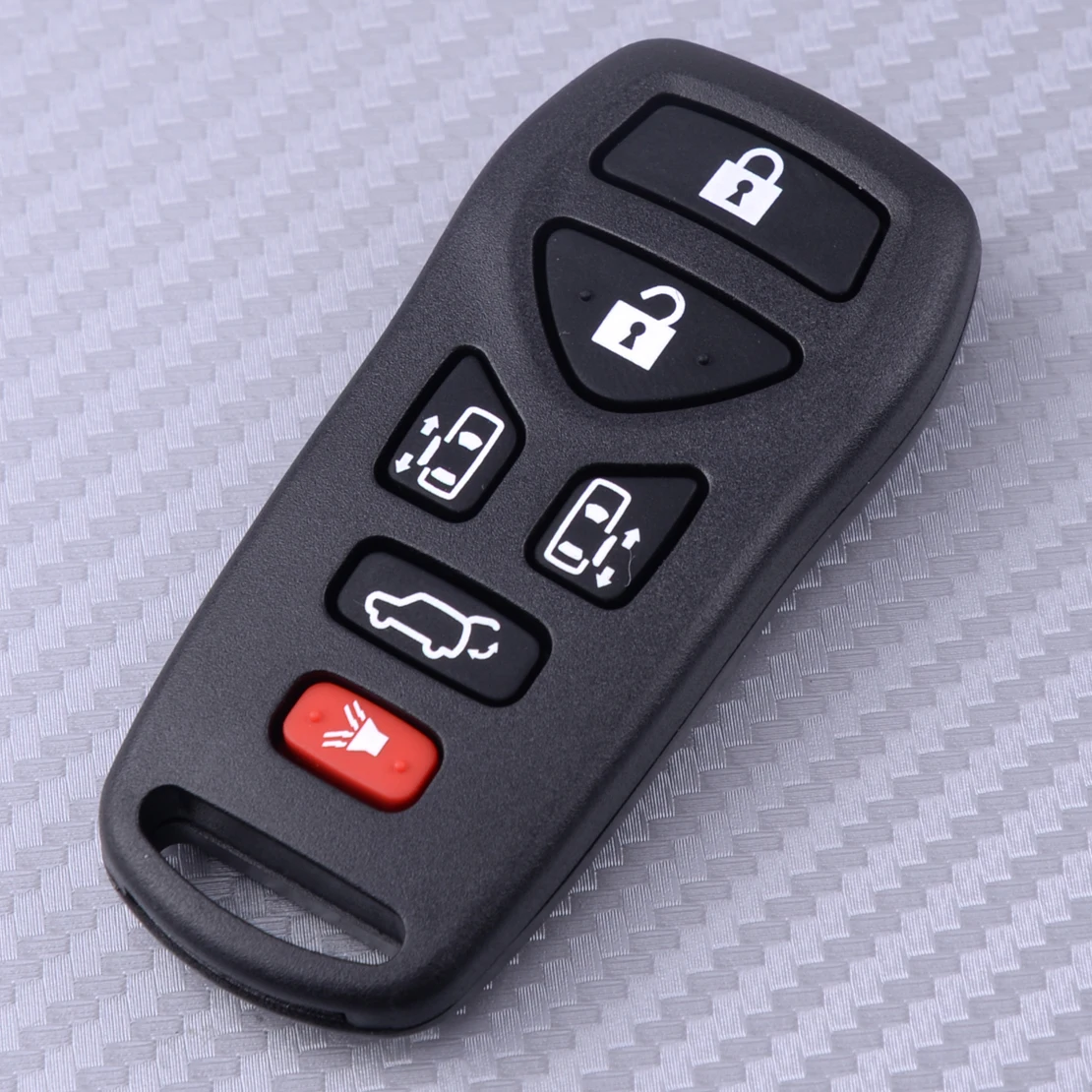 

beler Keyless 6 Buttons Remote Car Key Shell Case Fob Transponder fit for Nissan Quest 2004 2005 2006 2007 2008 2009